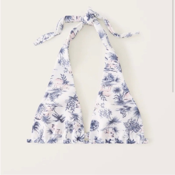 Abercrombie & Fitch Other - Abercrombie Multiway Light Blue Patterned Swim Bralette